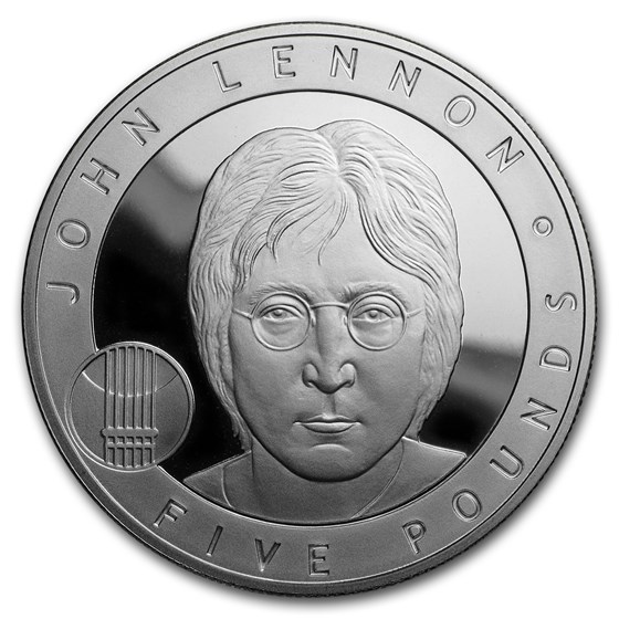2010 Alderney £5 Silver Proof John Lennon Great Britons 2010 Alderney £5 Silver Proof John Lennon Great Britons