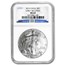 2010 American Silver Eagle MS-69 NGC (25th Ann, Blue Label, ER)