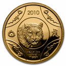2010 Australia 1/10 oz Proof Gold Year of the Tiger