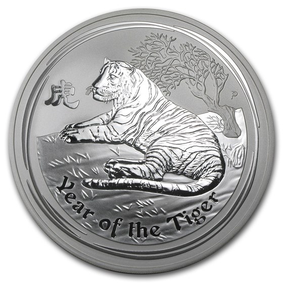 2010 Australia 1/2 kilo Silver Tiger BU (SII, 16.075 oz) 2010 Australia 1/2 kilo Silver Tiger BU (SII, 16.075 oz)