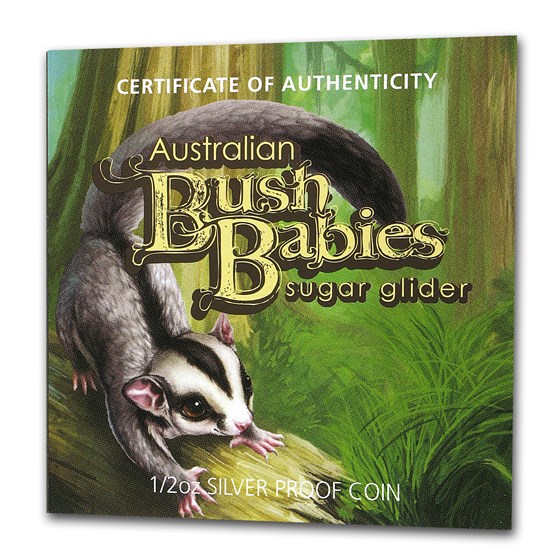 2010 Australia 1/2 oz Silver Bush Babies Sugar Glider ...