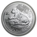 2010 Australia 1/2 oz Silver Year of the Tiger BU (Series II)