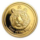 2010 Australia 1/4 oz Gold Lunar Tiger Proof (Series II)