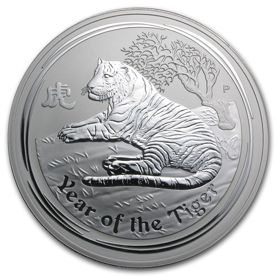2010 Australia 1 kilo Silver Year of the Tiger BU (Series II) 2010 Australia 1 kilo Silver Year of the Tiger BU (Series II)