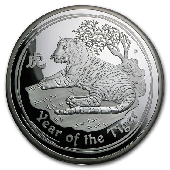 2010 Australia 1 kilo Silver Year of the Tiger Proof (DMG Box) 2010 Australia 1 kilo Silver Year of the Tiger Proof (DMG Box)