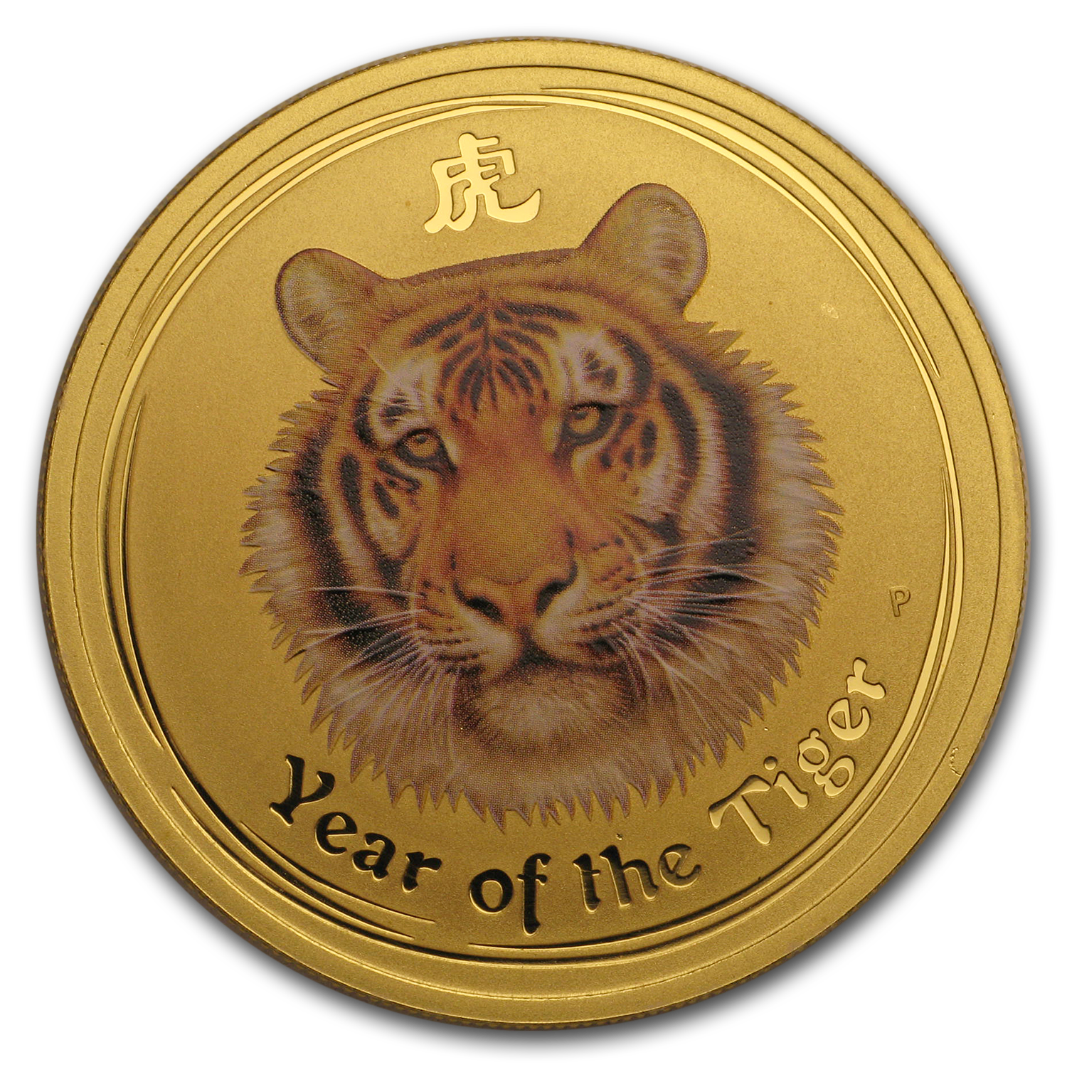 Buy 2010 Australia 1 oz Gold Lunar Tiger BU (Series II, Colorized) Coin ...