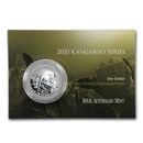 2010 Australia 1 oz Silver Kangaroo (In Display Card)