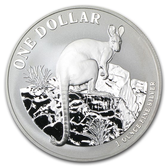 2010 Australia 1 oz Silver Kangaroo (Light Abrasions) 2010 Australia 1 oz Silver Kangaroo (Light Abrasions)