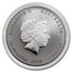 2010 Australia 1 oz Silver Tiger BU (Series II, Colorized)