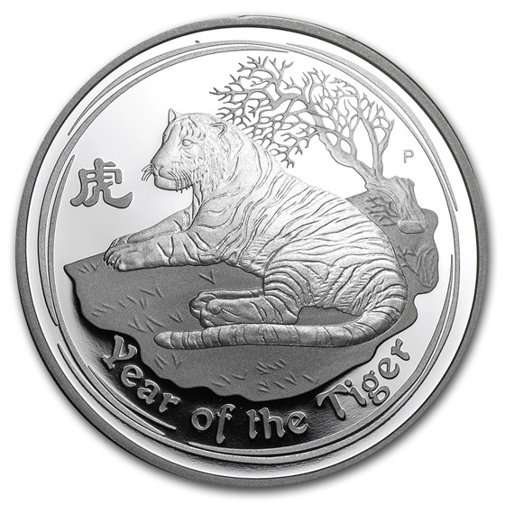 2010 Australia 1 oz Silver Year of the Tiger Proof (Series II) 2010 Australia 1 oz Silver Year of the Tiger Proof (Series II)