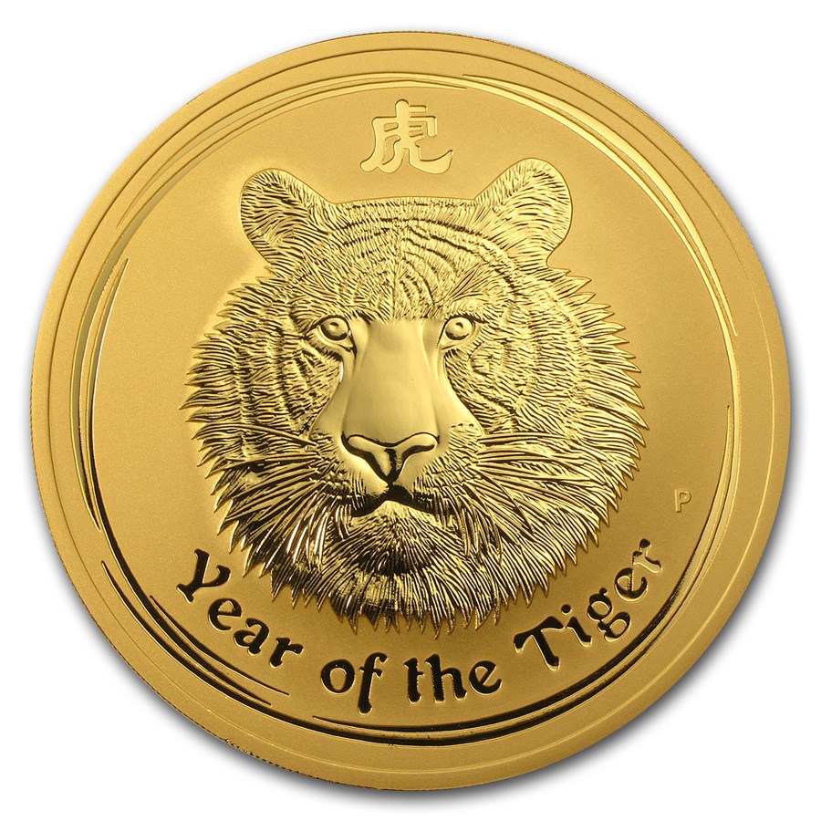 Buy 2010 Australia 10 oz Gold Lunar Tiger BU (Series