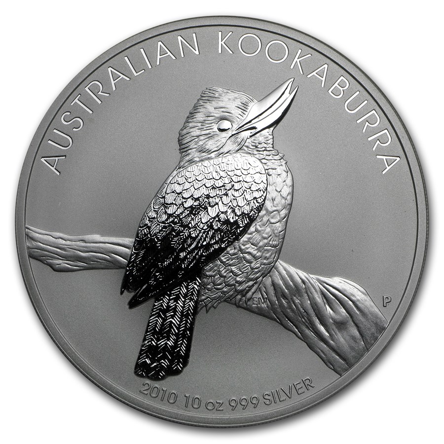 2010 Australia 10 oz Silver Kookaburra BU