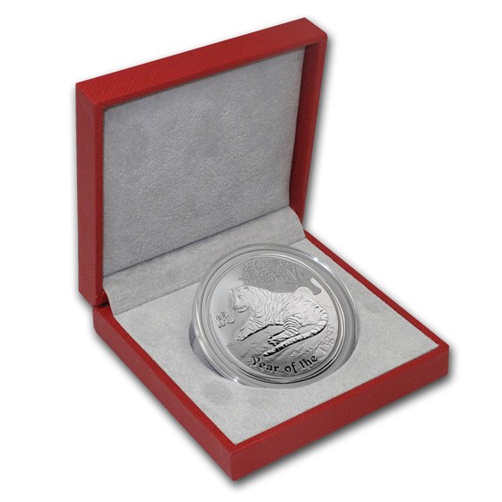 2010 Australia 2 oz Silver Tiger BU (Series II, w/Red box) 2010 Australia 2 oz Silver Tiger BU (Series II, w/Red box)