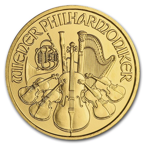 2010 Austria 1/10 oz Gold Philharmonic BU