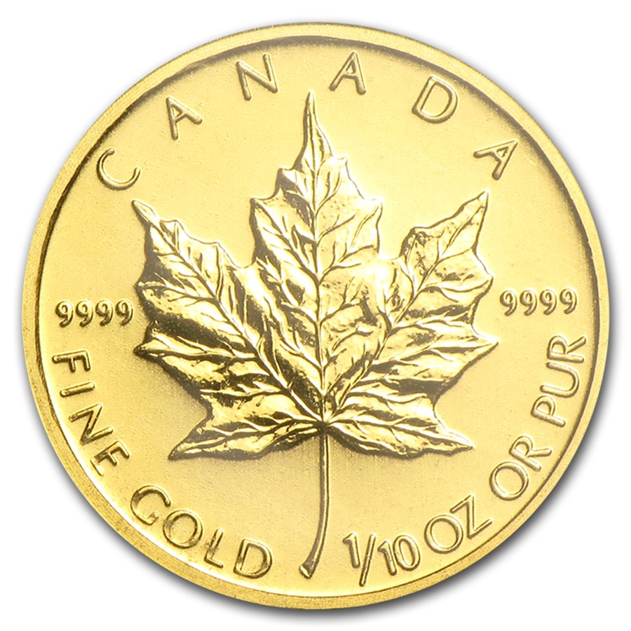 2010 Canada 1/10 oz Gold Maple Leaf BU