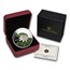 2010 Canada 1 oz Silver $20 Crystal Dewdrops (Water Lily)