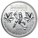 2010 Canada 1 oz Silver Olympic Hockey BU