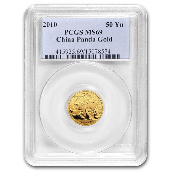 2010 China 1/10 oz Gold Panda MS-69 PCGS 2010 China 1/10 oz Gold Panda MS-69 PCGS