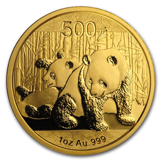 2010 China 1 oz Gold Panda BU (In Capsule)