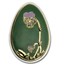 2010 Cook Islands Proof Silver Imperial Egg in Cloisonné Green