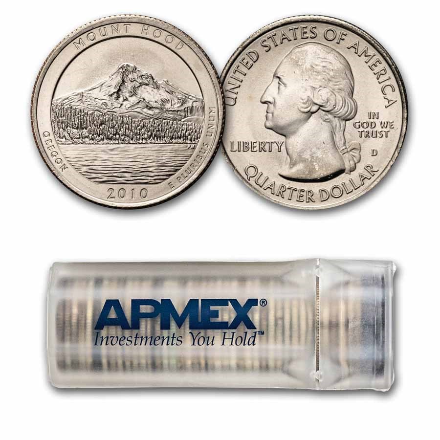 2010-D ATB Quarter Mt. Hood National Forest 40-Coin Roll BU