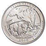 2010-D ATB Quarter Yellowstone National Park 40-Coin Roll BU