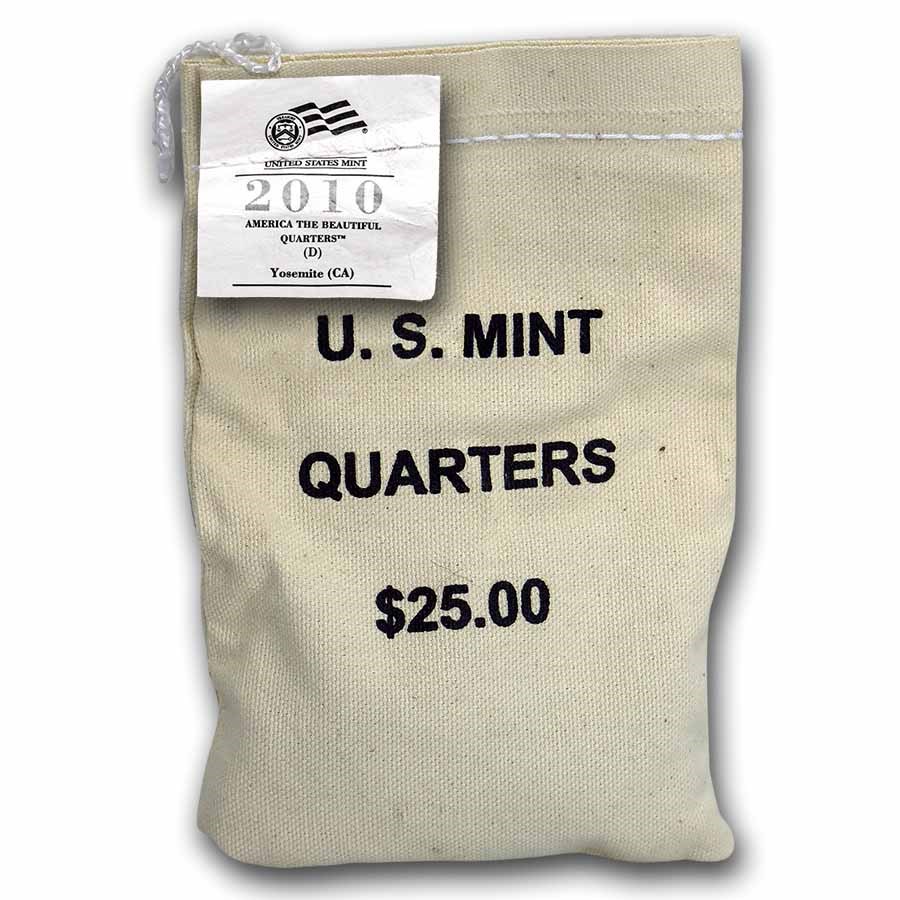 2010-D ATB Quarter Yosemite National Park $25 Sealed Mint Bag