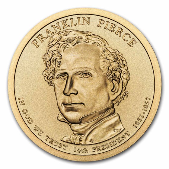 2010-D Franklin Pierce Presidential Dollar BU 2010-D Franklin Pierce Presidential Dollar BU