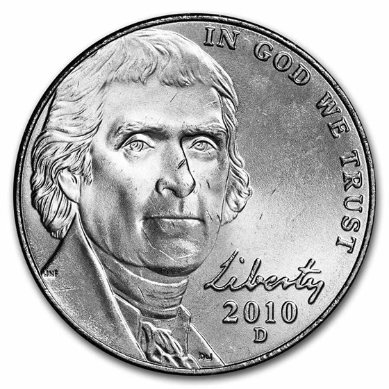 2010-D Jefferson Nickel BU 2010-D Jefferson Nickel BU