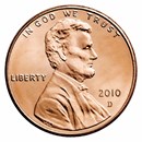 2010-D Lincoln Cent BU (Red)