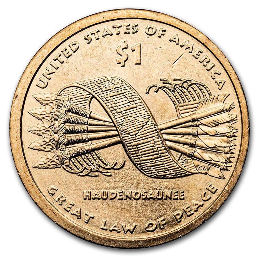 2010-D Native Amer $1 - Great Law of Peace BU