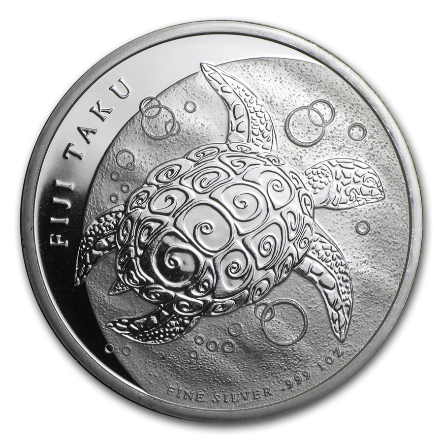 2010 Fiji 1 oz Silver $2 Taku BU
