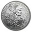 2010 Great Britain 1 oz Silver Britannia BU (Abrasions)