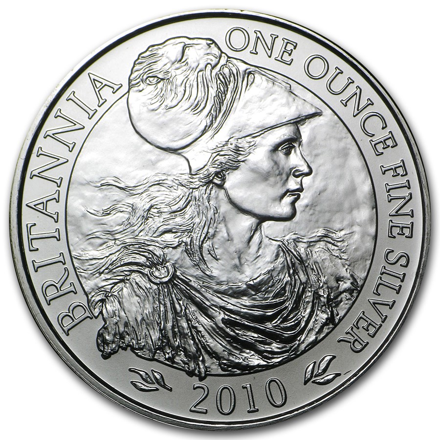 2010 Great Britain 1 oz Silver Britannia BU