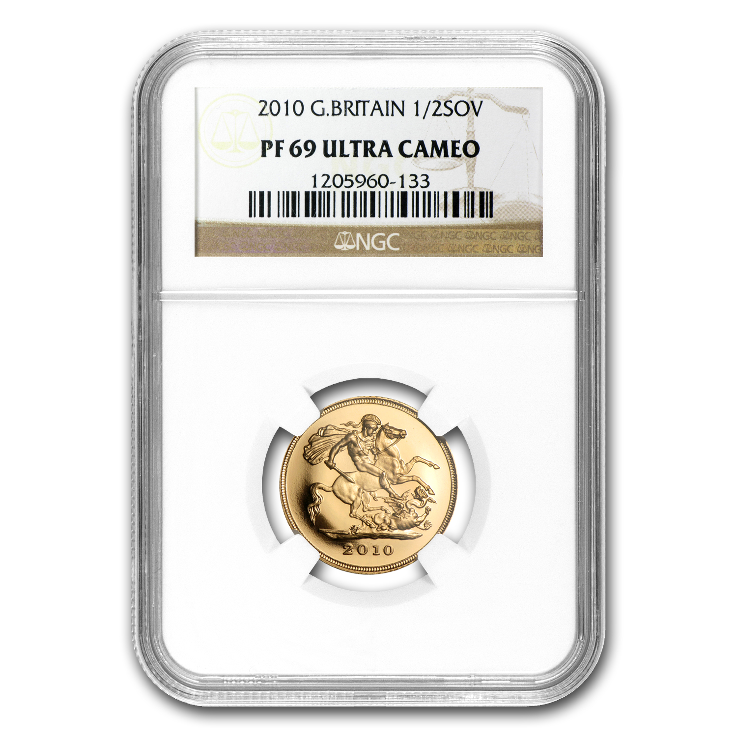 Buy 2010 Great Britain Gold 1/2 Sovereign PF-69 NGC | APMEX