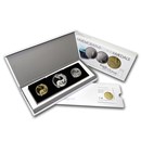 2010 Israel 3-Coin Gold & Silver Jonah in the Whale Proof Set