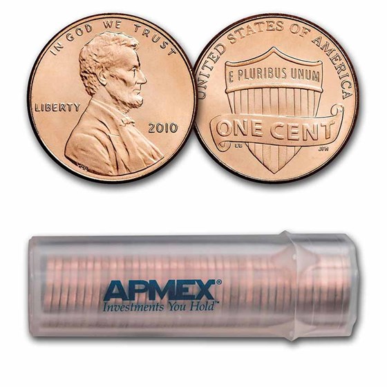 2010 Lincoln Cent 50-Coin Roll BU 2010 Lincoln Cent 50-Coin Roll BU