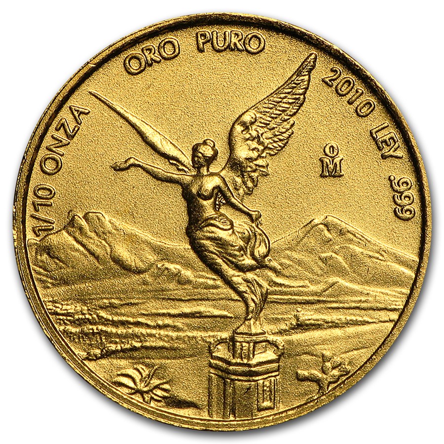 2010 Mexico 1/10 oz Gold Libertad BU