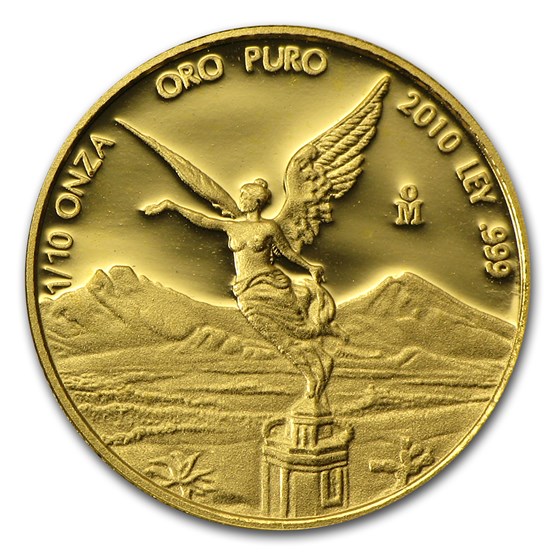 2010 Mexico 1/10 oz Proof Gold Libertad 2010 Mexico 1/10 oz Proof Gold Libertad
