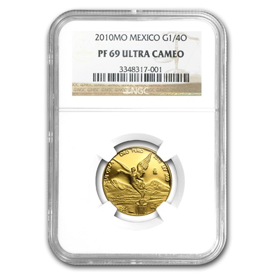 2010 Mexico 1/4 oz Gold Libertad PF-69 NGC 2010 Mexico 1/4 oz Gold Libertad PF-69 NGC