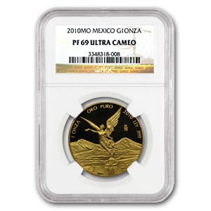 2010 Mexico 1 oz Gold Libertad PF-69 NGC