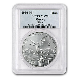 Buy 2010 Mexican 1 oz Silver Libertad MS-70 PCGS | APMEX