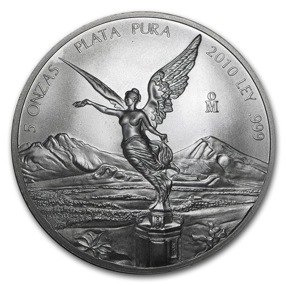 2010 Mexico 5 oz Silver Libertad BU 2010 Mexico 5 oz Silver Libertad BU