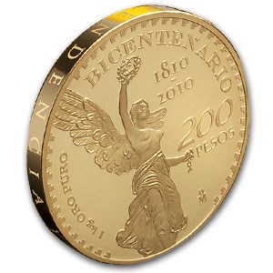 2010 Mexico Gold 1 kilo 200 Pesos Mexican Bicentenario Proof