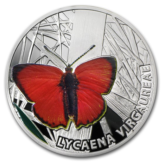 2010 Niue Proof Silver $1 Butterflies Scarce Copper 2010 Niue Proof Silver $1 Butterflies Scarce Copper
