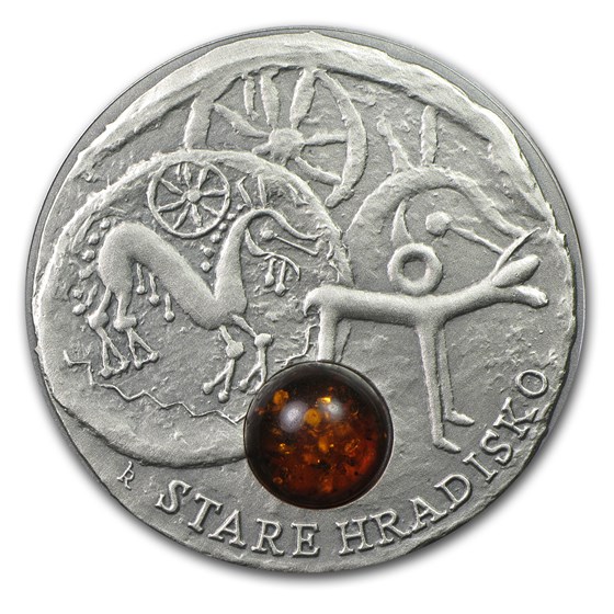 2010 Niue Silver $1 Amber Route Series Stare Hradisko 2010 Niue Silver $1 Amber Route Series Stare Hradisko