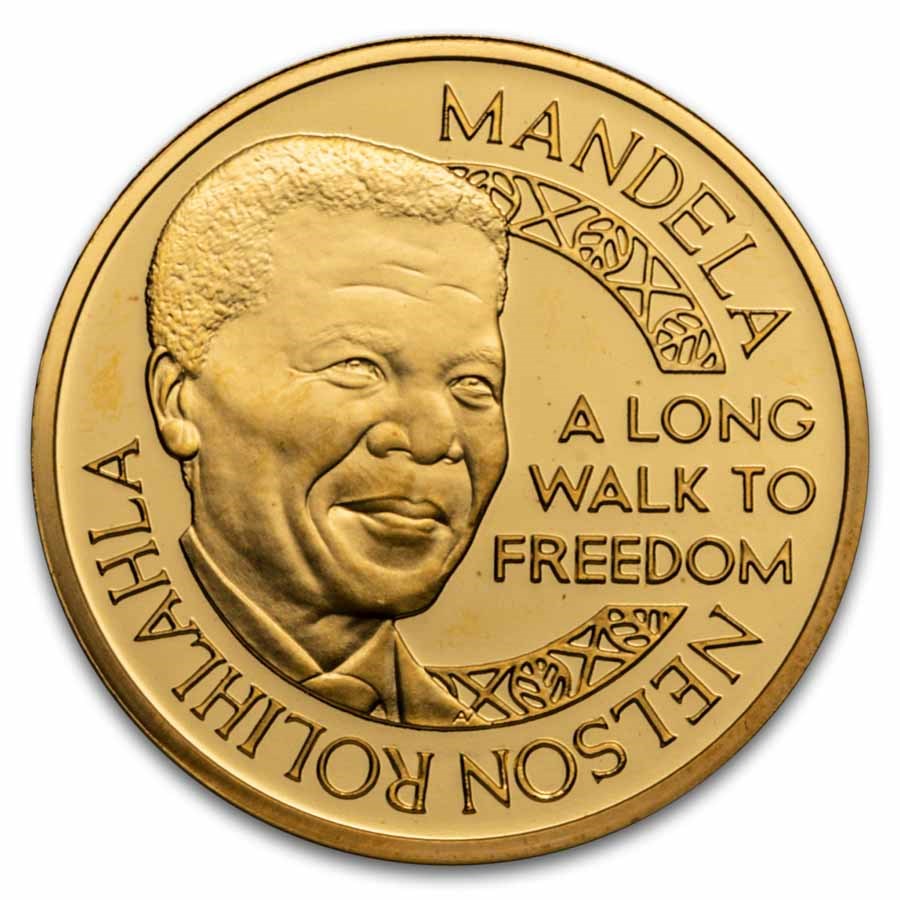2010 Norway 1/2 oz Gold Medal Nelson Mandela