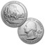 2010-P 5-Coin 5 oz Silver Burnished ATB Set (w/Box & COA)