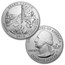 2010-P 5-Coin 5 oz Silver Burnished ATB Set (w/Box & COA)