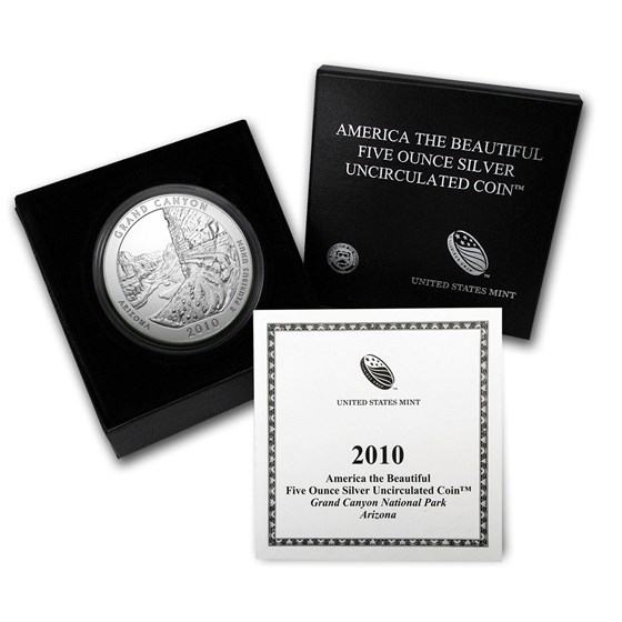 2010-P 5 oz Silver ATB Grand Canyon (w/Box & COA) 2010-P 5 oz Silver ATB Grand Canyon (w/Box & COA)